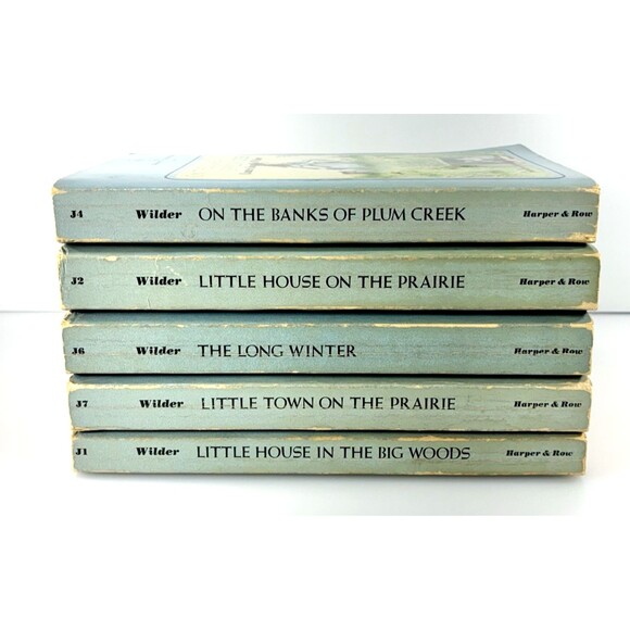 Little House On The Prairie Books Laura Ingalls Wilder Vintage 1971 Blue Set Lot - Picture 3 of 16